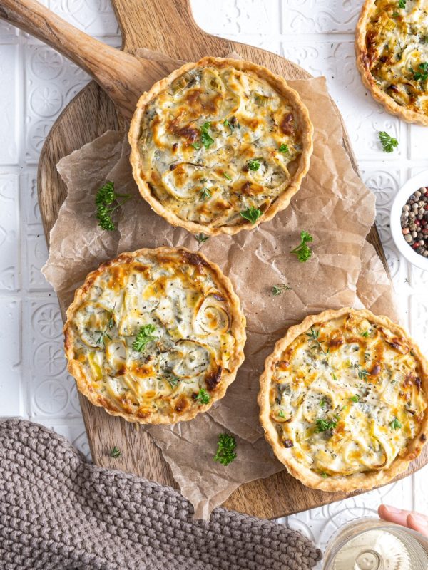 Mini-Quiches mit Lauch